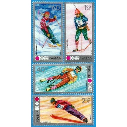 Poland. 1972. Michel # 2143 / 46. 11th Winter Olympic Games, Sapporo. Japan