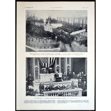 GENERAL DE VILLARET DECORATED BY THE DUKE OF CONNAUGHT 1915 WORLD WAR I PRINT