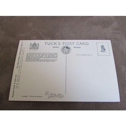Raphael Tuck Postcard - Royal / Irish State Coach - Horse interest
