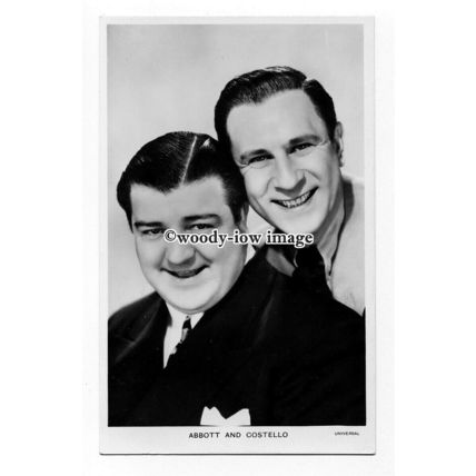 b5178 - Film Actors - Abbott & Costello, Picturegoer No.w.47 - postcard