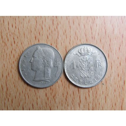 Belgium 1963 1 Frank Belgie (Dutch - Flemish Text) Coin