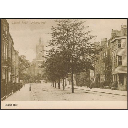 Church Row, Hampstead, London, c.1980 - Juliette Soester Postcard
