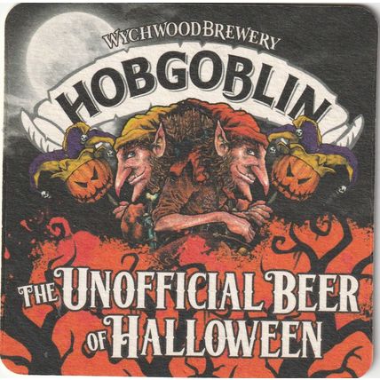 BEER MAT - WYCHWOOD BREWERY - HOBGOBLIN - (Cat No 075) - (2018)