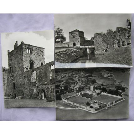 3 x old postcards Portchester Castle, Hampshire