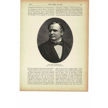 Edward Henry Stanley, Lord Derby (15th Earl), Book Illustration (Print), c1895