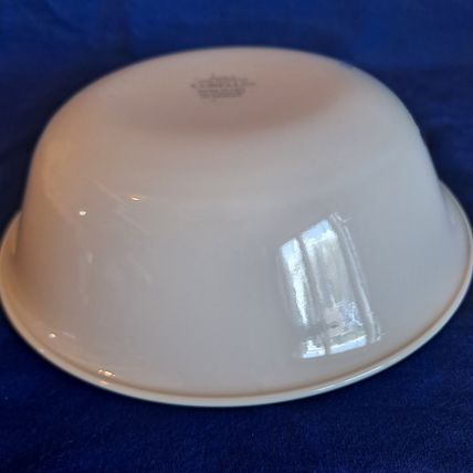 Lt 4 CORELLE Vitrelle Corning SGARDEN HOME 6 1/4" CEREAL BOWLS Beige Green Rim