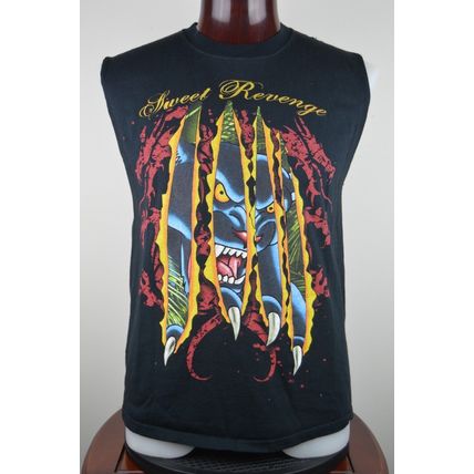Sweet Revenge Band Mens L Sleeveless Black Graphic T Shirt