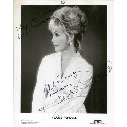 Jane Powell (d. 2021) Signed Autographed Vintage Glossy 8x10 Photo