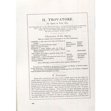 Giuseppe Verdi's Il Trovatore - G. Schirmer Opera Score Edition Paperback