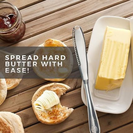 Stainless Steel Butter Spreader, Butter Knife - 3 in 1 Kitchen Gadgets (10 Set)