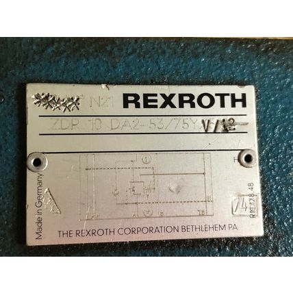 REXROTH ZDR 10 DA2-53/75Y V/12 HYDRAULIC PRESSURE ZDR 10 DA2-53/75Y 12 VALVE,Sa