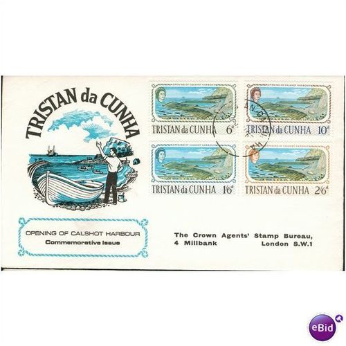 Tristan Da Cunha FDC 1967 - SG 104-107 - Opening Of Calshot Harbour