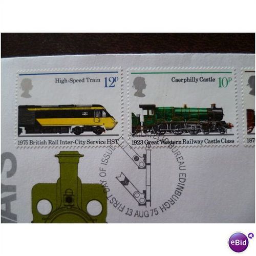 1975 GB Railways fine used set 4 stamps SG984-7 trains locomotives
