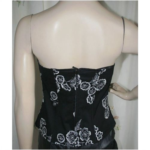 Next Black White Bustier Top Size 12 uk Womens New with Tag