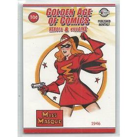 GOLDEN AGE OF COMICS ' HEROES & VILLAINS ' PROMO card # 1 (2010)