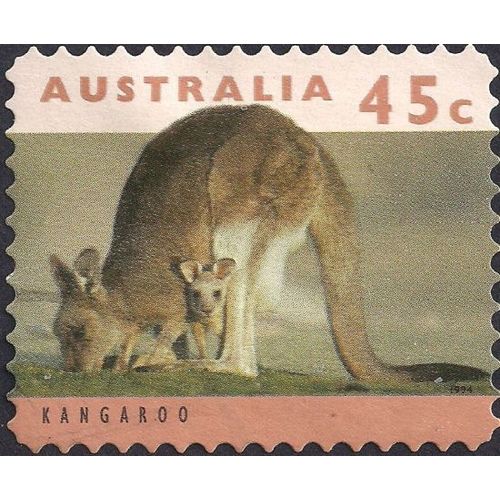 AUSTRALIA, MAMMALS, Kangeroo, brown 1994, 45c