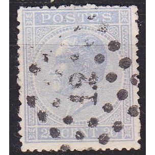 BELGIEN BELGIUM [1865] MiNr 0015 Db ( O/used )