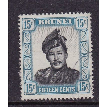 BRUNEI 1952 SULTAN SAIFUDDIN 15c USED SG108