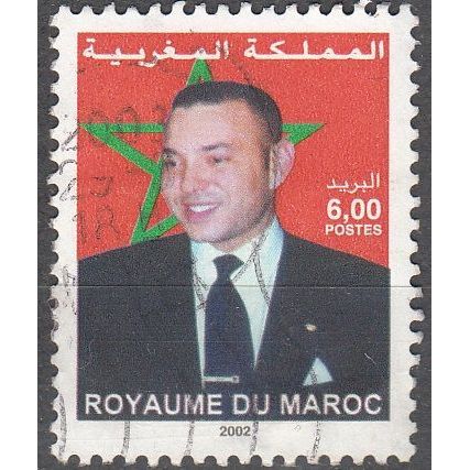 Maroc 2003 Michel 1429 O Cote (2005) 1.80 Euro Roi Mohammed VI Cachet rond