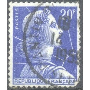 France 1957 - 20f blue - "France" - used 5