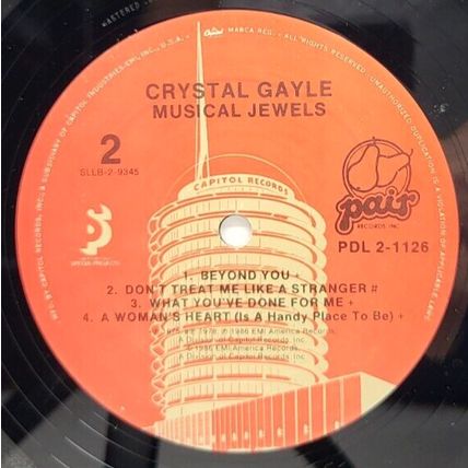 Crystal Gayle Musical Jewels 1968 LP Vinyl Record (P8)