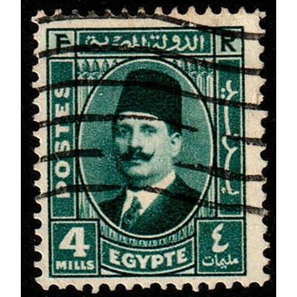 Egypt 1936 King Fuad 4M Used Stamp