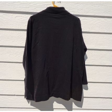 Eileen Fisher Womens Pull Over Top 1X Black 52 Chest 019