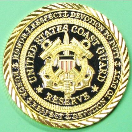 Coast Guard Reserve. Challenge Coin. 1.50". 63b.