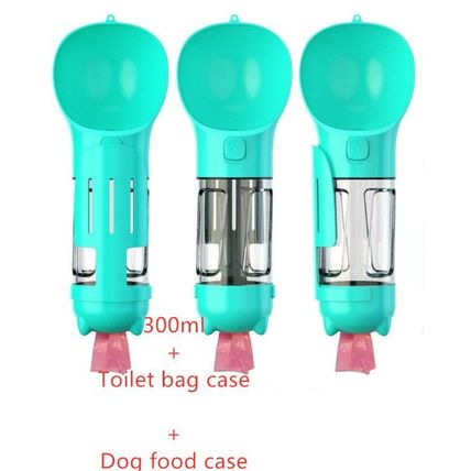 3 In 1 Portable Pet Water Bottle Feeder & Garbage Bag Storage – Outdoor Travel H