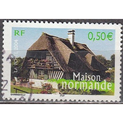 France 2004 Michel 3850 O Cote (2008) 1.20 € Maison Normande Cachet rond