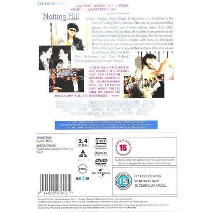 Notting Hill [DVD, 199] [Region 2,4] - Julia Roberts - Director Roger Michell