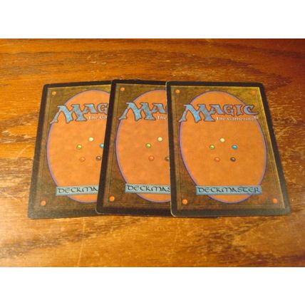 Magic The Gathering, MTG, 3- Cards, 1996, Different, Japanese, FOREST, nm