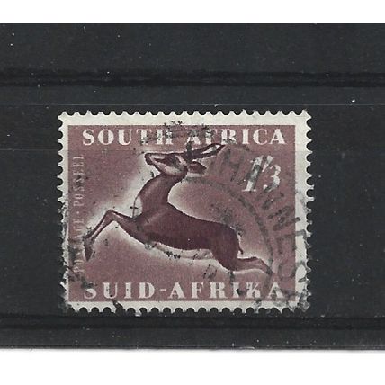 SouthAfrica.SG147 1s 3d Springbok.Fine Used.Aug25
