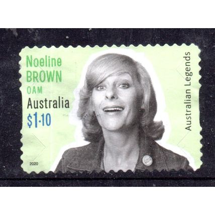 AUSTRALIA: 2020, $1.10 LEGENDS, NOELENE BROWN, USED SELF-ADHESIVE STAMP 081-097