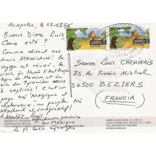 Mexique Carte Postale - REF 1