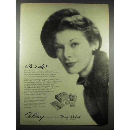 1948 Du Barry Beauty Ritual Kit Ad - Who is She?