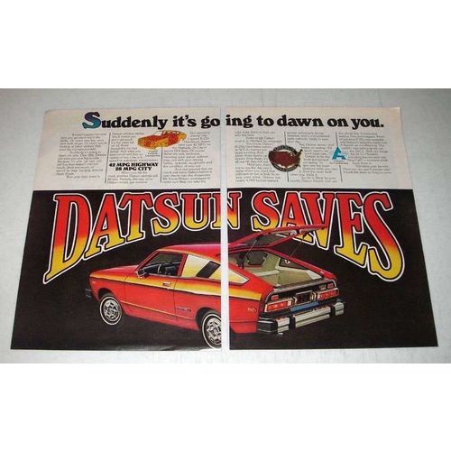 1976 Datsun B-210 Car Ad - Going to Dawn on You