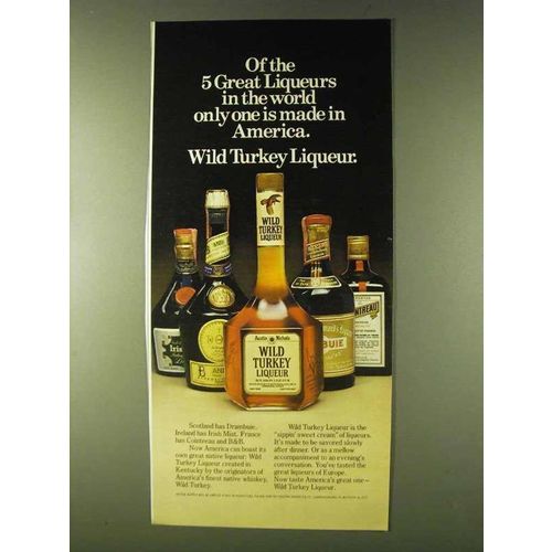 1979 Wild Turkey Liqueur Ad - Of The 5 Great Liqueurs