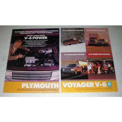 1987 Plymouth Voyager Minivan Ad