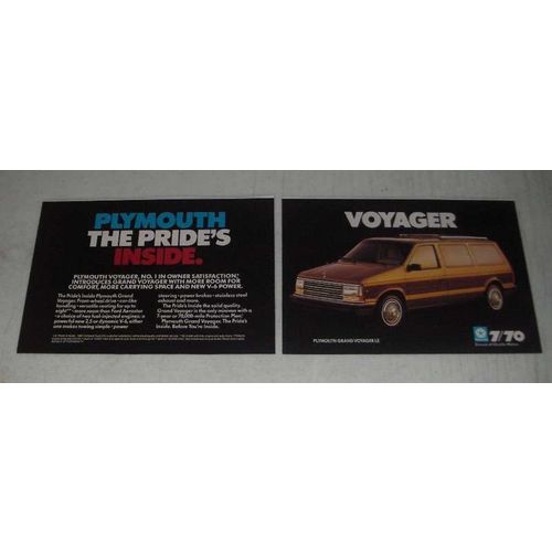 1987 Plymouth Voyager Ad - The Pride's Inside