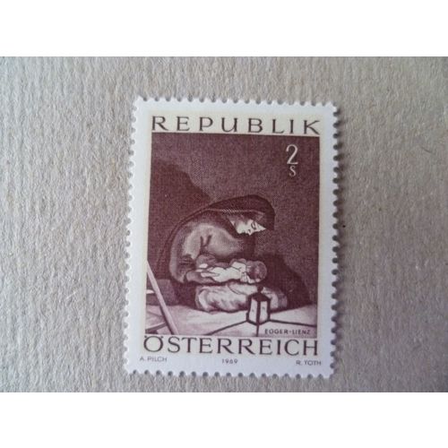 Austria 1969 Christmas Madonna mint stamp SG1570 Egger Lienz art religion