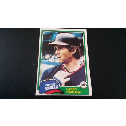 1981 Topps Card # 121 Larry Harlow Very Good-Excellent (4) California Angels