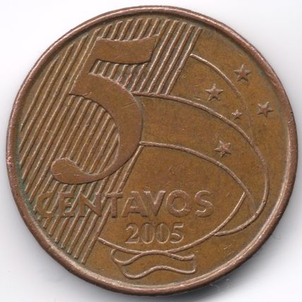 Brazil : 5 Centavos 2005