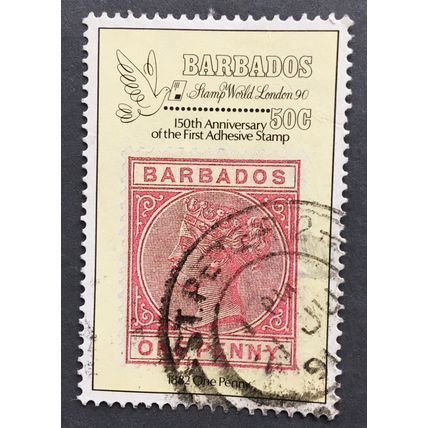 Barbados 1990 150th Anniversary of the Penny Black and World Stamp Expo, SG911