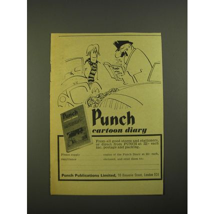 1967 Punch Cartoon Diary Advertisement - From all good stores