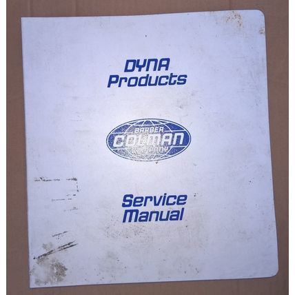 Barber Colman Co Dyna Products Service Manual