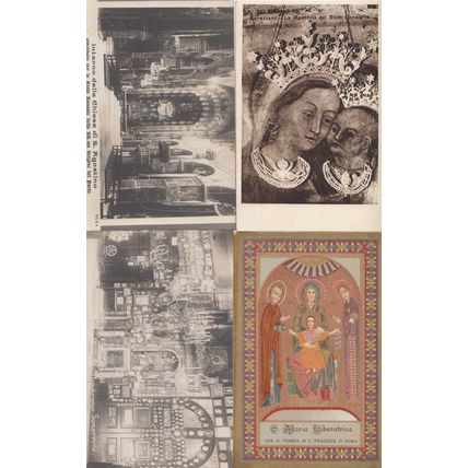 Genazzano La Madonna Del Buon Consiglie Painting Postcard