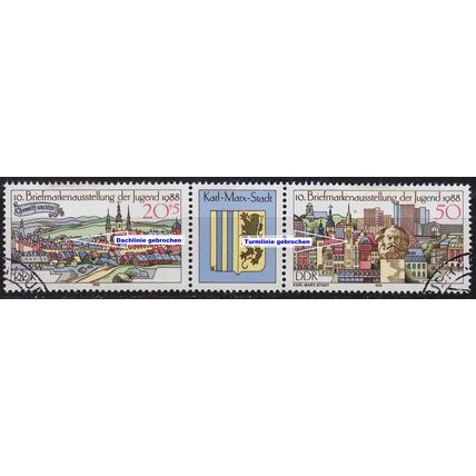 GERMANY DDR [1988] MiNr 3174+76 Zdr F46,F47 ( OO/used )
