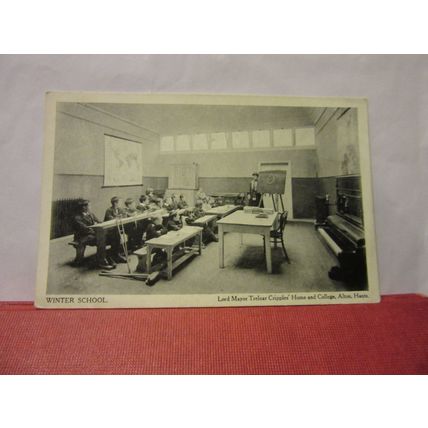 CRIPPLES' HOME & COLLEGE, ALTON, HANTS. antique postcard QUEEN ALEXANDRA LEAGUE=