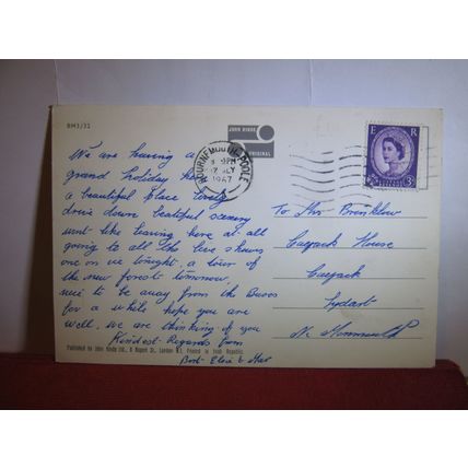 THE SQUARE & TOWN CENTRE, BOURNEMOUTH, DORSET vintage used postcard 1967 pm =